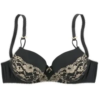 LASCANA Schalen-BH Damen schwarz-goldfarben Gr.90D