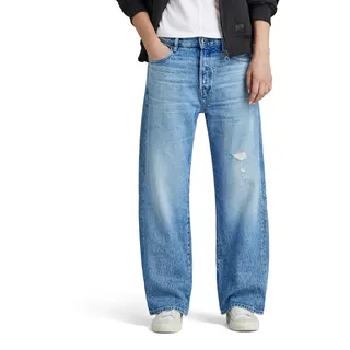 G-Star RAW Damen Bowey 3D Boyfriend Ankle Jeans, Blau (Sun Faded Ripped Blue Donau D24329-D436-G670), 29W / 30L