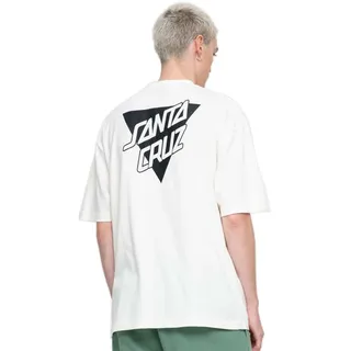 Santa Cruz Stacked Strip Reverse T-Shirt Unbleached Cotton XXL