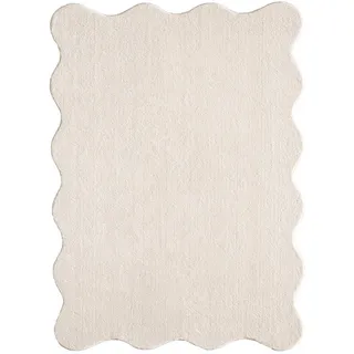 KADIMA DESIGN TIRSO Hochflorteppich 160 x 220 cm Beige