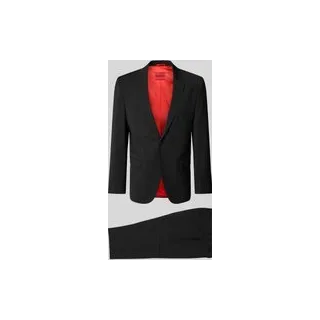 Super Slim Fit Anzug aus Woll-Mix Modell 'ARTI/HESTEN', Black, 50