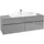 Waschbeckenunterschrank 160 x 55 cm Glossy Grey