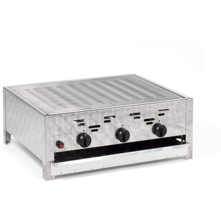 Gasgrill 11kW -Sondermodell mit Grillrost aus Edelstahl- und Edelstahl-Brennern, Gastro Profi