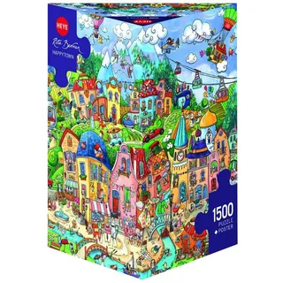 HEYE Puzzle Happytown, 1500 Puzzleteile bunt