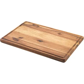 Metaltex Schneidebrett Akazie mit Saftrille 39 x 26 cm Braun