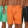 Badeshorts Regular Fit Schwarz/Rot XL