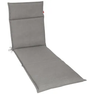 Herlag Liegenauflage Bea, Liegepolster Gartenliege 190x60x4,5cm Wasserabweisend Grau grau