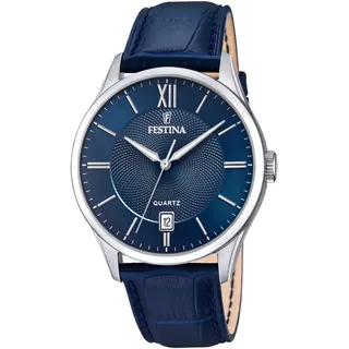 Quarzuhr FESTINA "F20426/2" Armbanduhren blau Herren Quarzuhren Armbanduhr, Herrenuhr
