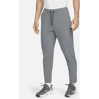 Nike Unlimited vielseitige Dri-FIT Hose mit Reißverschluss am Bündchen für Herren - Grau, L