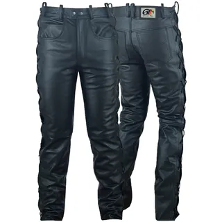 German Wear Lederhose geschnürt Schwarz M