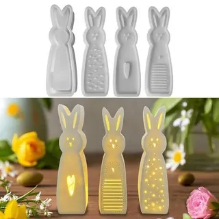 Silikonformen Gießformen Ostern 2 Stück Osterhase