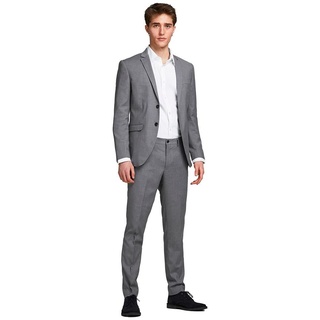 JACK&JONES Men's JPRFRANCO Suit NOOS Anzug, Light Grey Melange/Fit:SUPER Slim FIT, 56