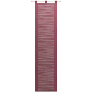 Neutex for you! Schiebegardine Padova (1 St), Schlaufen, halbtransparent, Scherli, inkl. Beschwerungsstange, Halbtransparent, Fransen-Effekt, modern rot 57 cm x 175 cm