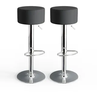 Vicco Barhocker 2er Set 33 x 92 cm Schwarz
