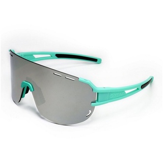 YEAZ Sportbrille SUNGLOW sport-sonnenbrille weiß/blau, Sport-Sonnenbrille grün|silberfarben