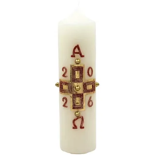 Kopschitz Kerzen Tisch-Osterkerze, Beige, Paraffin, 8x30x30 cm, Dekoration, Osterdeko