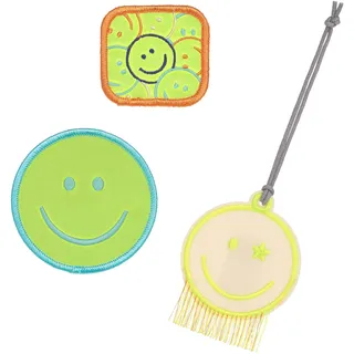 Lässig Anhänger & Patches Set Smile