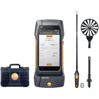 TESTO 400 Strömungs-Set mit 16 mm-Flügelradsonde Umweltmesstechnik-Set Temperatur, Druck -40, 0 - 150, 200°C, hPa