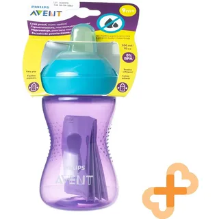Philips Avent Auslaufsichere Tasse mit Weichen Tülle 9 Monate + SCF802/02 300 ML