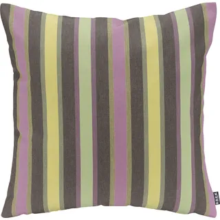 Dekokissen H.O.C.K. "Yucatan Outdoor Kissen", bunt (lila, salbeigrün, gestreift), B:50cm H:10cm L:50cm, Polyacryl (dralon), Dekokissen_Sitzkissen_Kissenhüllen, mit bunten Streifen, Wendekissenhülle mit Füllung, 1 Stück