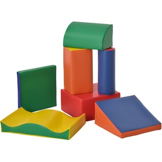 Kinder-Softplay-Set Mit Verschiedenen Bausteinen Bunt (Farbe: Bunt)