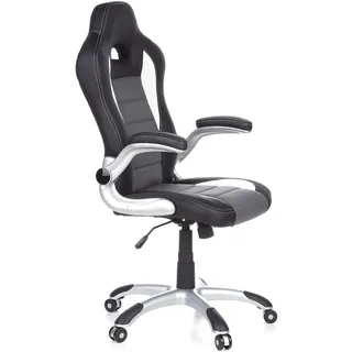 HJH Office GAME SPORT Kunstleder Schwarz/Grau/Weiß