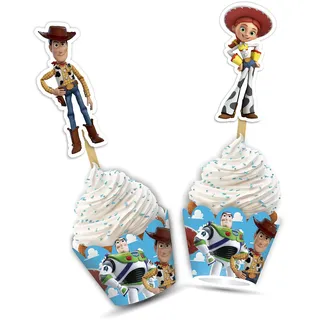 Seyal® Spielzeug Sry Cupcake Wickelmaschine - Papierzubehör - Einweg - Geburtstag, Babyparty - Seyal Geburtstagsfeier Dekoration - Toy Story Cupcake Wrapper