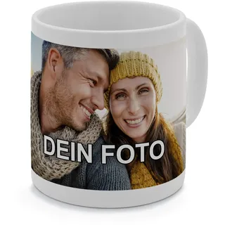 PhotoFancy® - XL Tasse mit Foto Bedrucken Lassen - Jumbo-Becher Personalisieren - Riesentasse selbst gestalten (XL [500 ml], weiß)