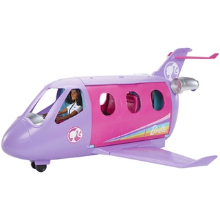 Barbie Flugzeug und Pilot Barbie-Puppe, Life in the City Barbie Airplane Adventures, echte bewegliche Räder, Reise Aufkleber, 1 Barbie-Puppe enthalten, Geschenke für Kinder 3 Jahre und älter,HCD49