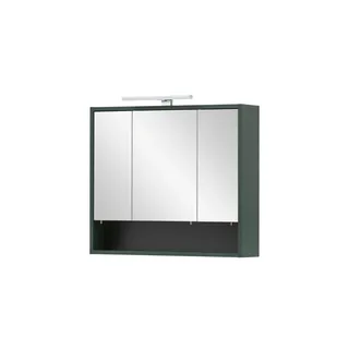 Spiegelschrank , grün , Maße (cm): B: 70 H: 64,2