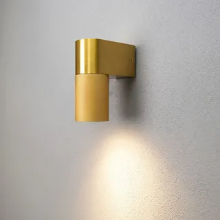 Konstsmide Außenwandleuchte Aluminium 14,5 cm GU10 inkl. Bewegungsmelder gold