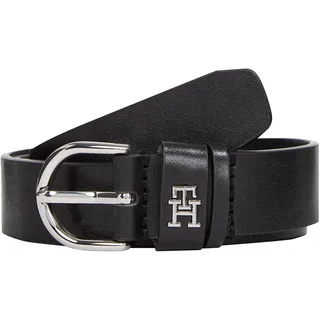 Tommy Hilfiger Damengürtel Leder schwarz 80 cm