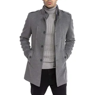 Redbridge Herren Mantel Winterjacke elegante Jacke Slim-Fit Transformable - XXL