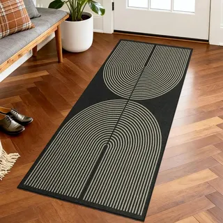 Omgoods - Jute-Teppichläufer für die Küche, 50x150 cm - Rutschfester, waschbarer Teppichläufer für Flur, Küche und Eingangsbereich
