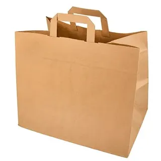 Papstar Papier-Tragetaschen braun 32,0 x 27,0 cm