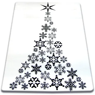 Teppich Xmas - F792 Creme/schwarz White 100x170 Cm