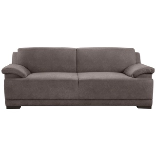 3-Sitzer HOME AFFAIRE "Telos" Sofas Gr. B/H/T: 218 cm x 80 cm x 96 cm, Microfaser PRIMABELLE, ohne Funktion, grau 3-Sitzer Sofas mit Boxspring-Federung