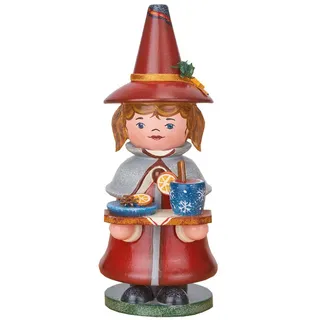 Hubrig Volkskunst GmbH Räuchermann Wichtel Glühwein 14 cm bunt/rot