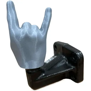 Horns Up Heavy Metal Kappe für Anhängerkupplung - grau