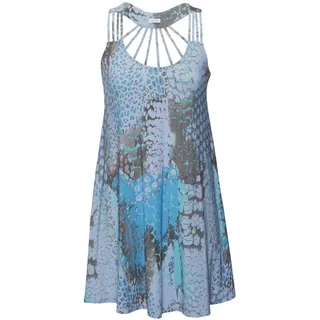 Buffalo Strandkleid Damen blau bedruckt Gr.34