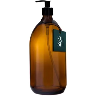 Kuishi Seifenspender aus bernsteinfarbenem Braunglas, Glas, bernsteinfarben, 1000 ml