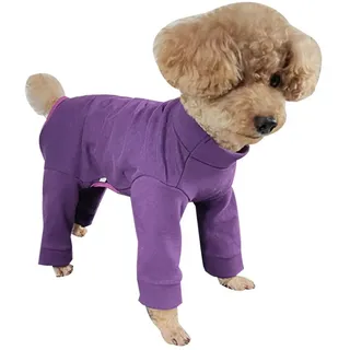 Truyuety Hundekleid Hundekleidung, Winter-Pyjama, Welpen-Shirt, leicht, Vierbeiner-Overall L