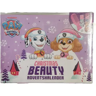 PAW PATROL Beauty Adventskalender für Kinder, Weihnachtskalender mit Kinderkosmetik, 24 Türchen