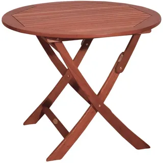 deluke GENUA Gartentisch Ø 90 x 73 cm Braun