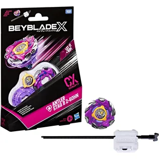 Beyblade X Antler Stag B 2-60HN CX Starter Pack Set, Takara Tomy Defense Type Top and Launcher, Battling Tops Game Toys, Ages 8+