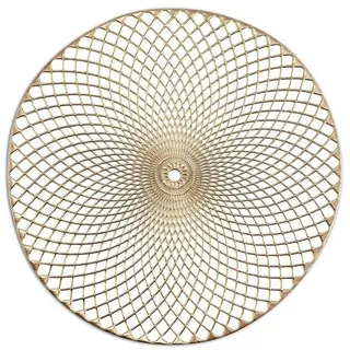 Zeller PRESENT SCHÖNER LEBEN. PRAKTISCH WOHNEN. Platzset, PVC, Gold, 38 cm, 26915