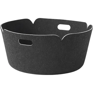 Muuto Restore Aufbewahrungskorb rund 52 x 52 x 23 cm schwarz