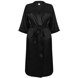Ladies ́ Satin Robe | HENBURY BV. | Black | XL/XXL
