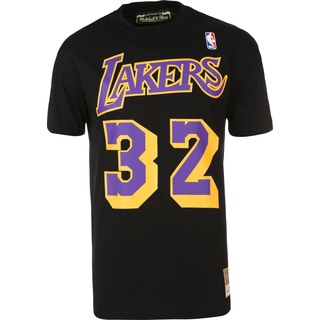 Mitchell & Ness, Herren, Shirt, N&N Tee Magic Johnson Los Angeles Lakers T-Shirt Herren, Gelb, Schwarz, (M)