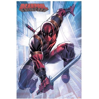 Marvel Comics Deadpool 'Aktion' Maxi Poster,61 x 91.5 cm